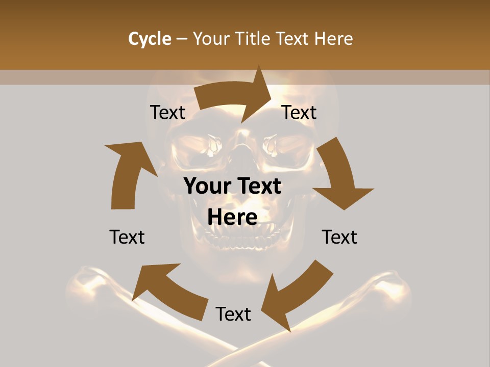 Horror Heraldry Sign PowerPoint Template