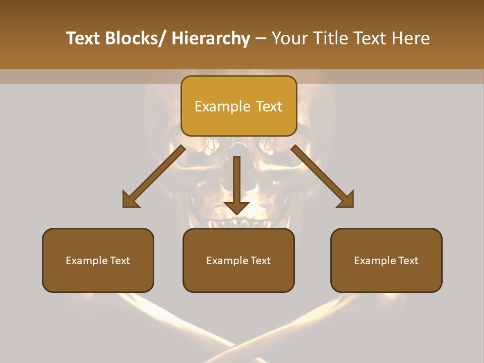 Horror Heraldry Sign PowerPoint Template