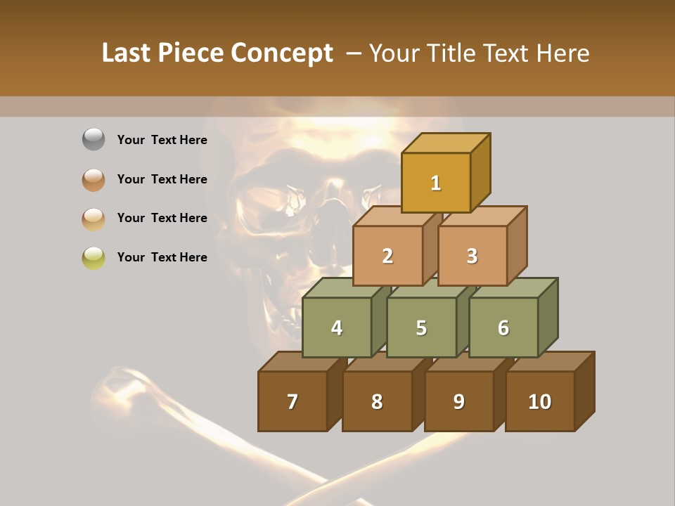 Horror Heraldry Sign PowerPoint Template