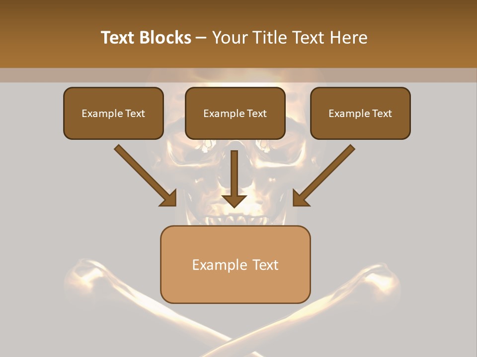 Horror Heraldry Sign PowerPoint Template