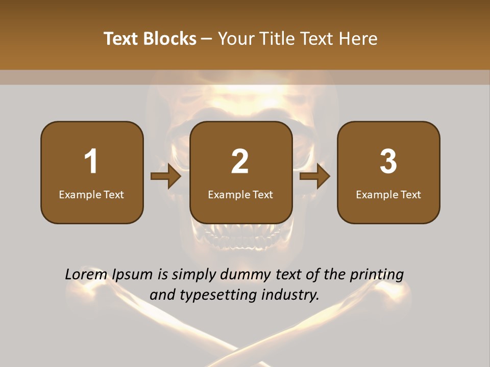 Horror Heraldry Sign PowerPoint Template