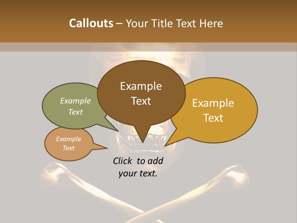 Horror Heraldry Sign PowerPoint Template