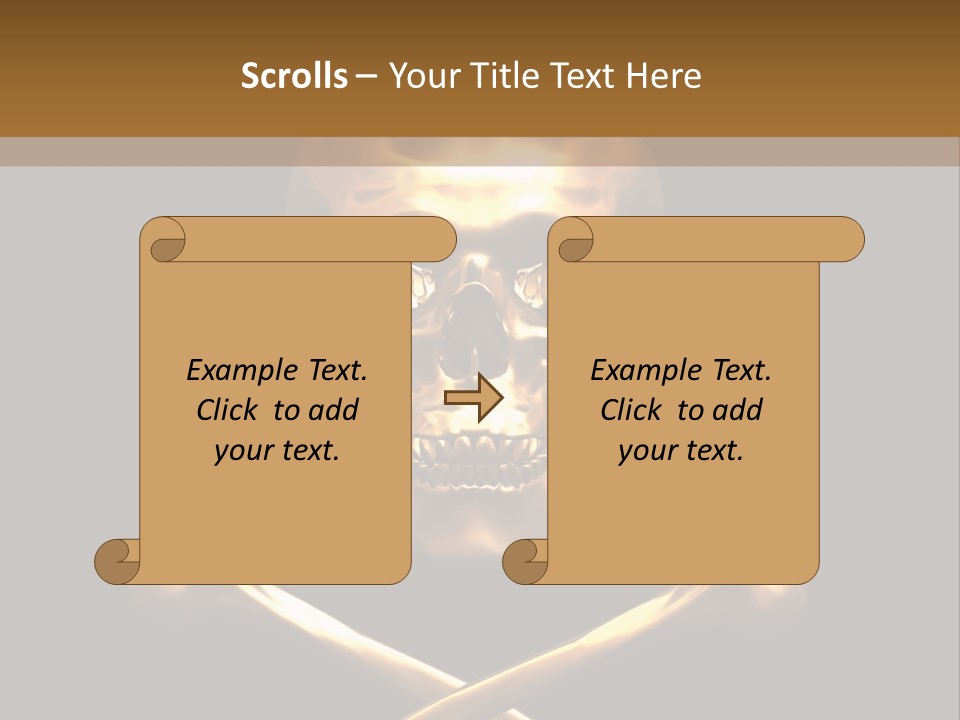 Horror Heraldry Sign PowerPoint Template