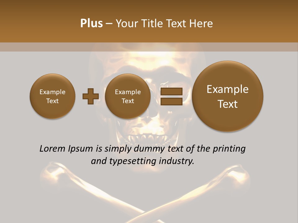 Horror Heraldry Sign PowerPoint Template