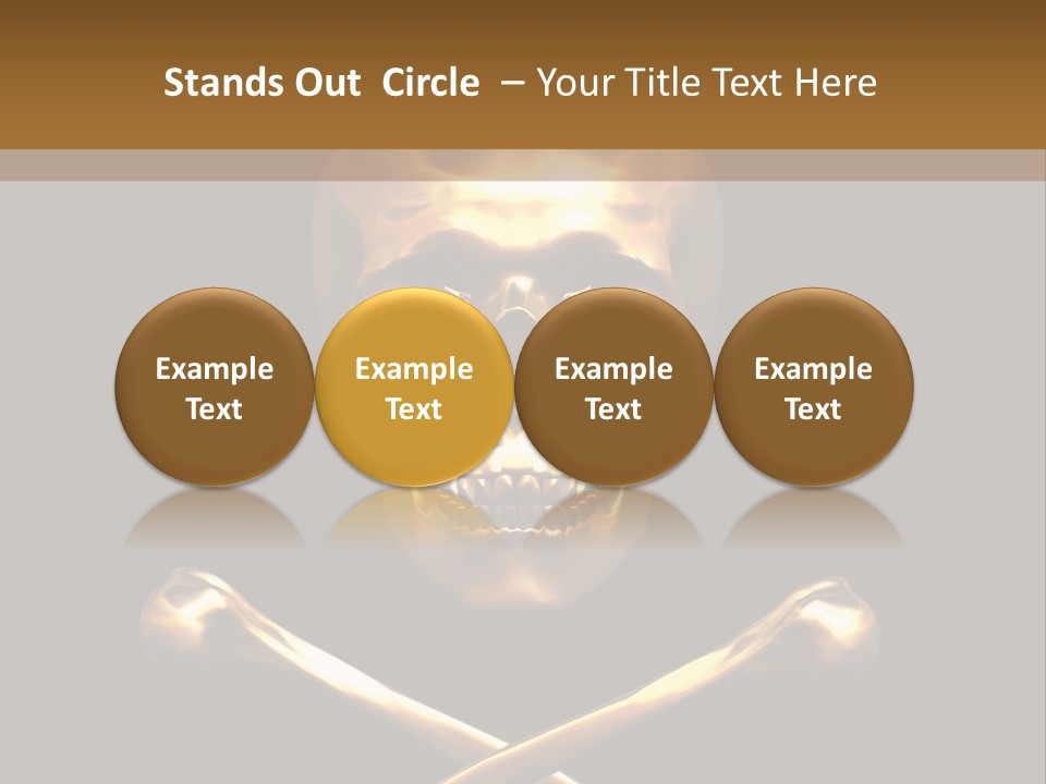 Horror Heraldry Sign PowerPoint Template