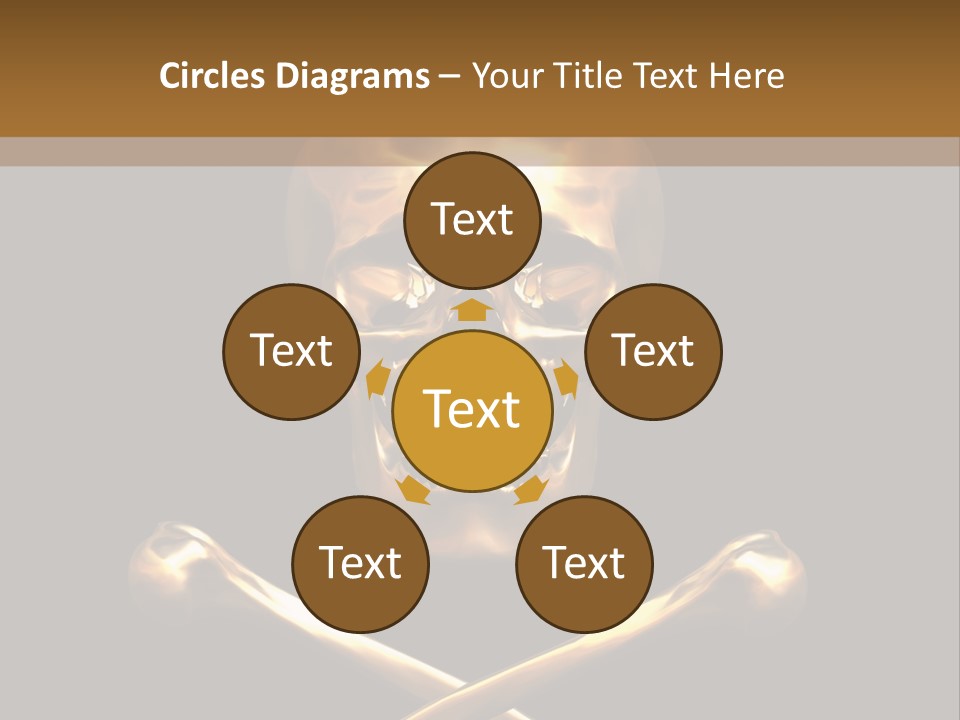 Horror Heraldry Sign PowerPoint Template