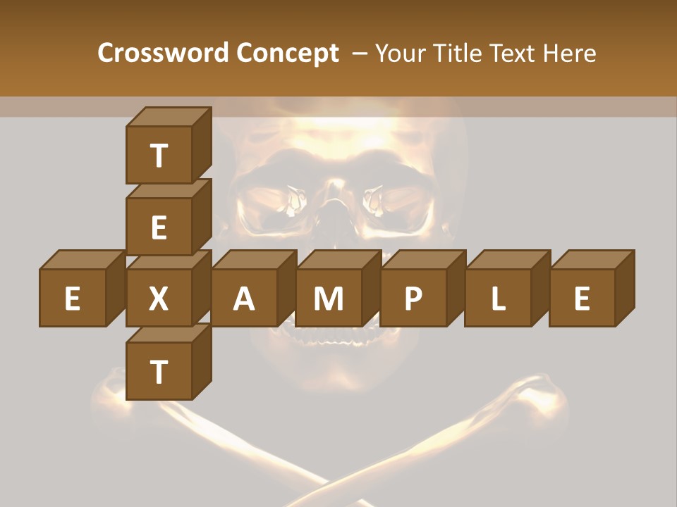 Horror Heraldry Sign PowerPoint Template