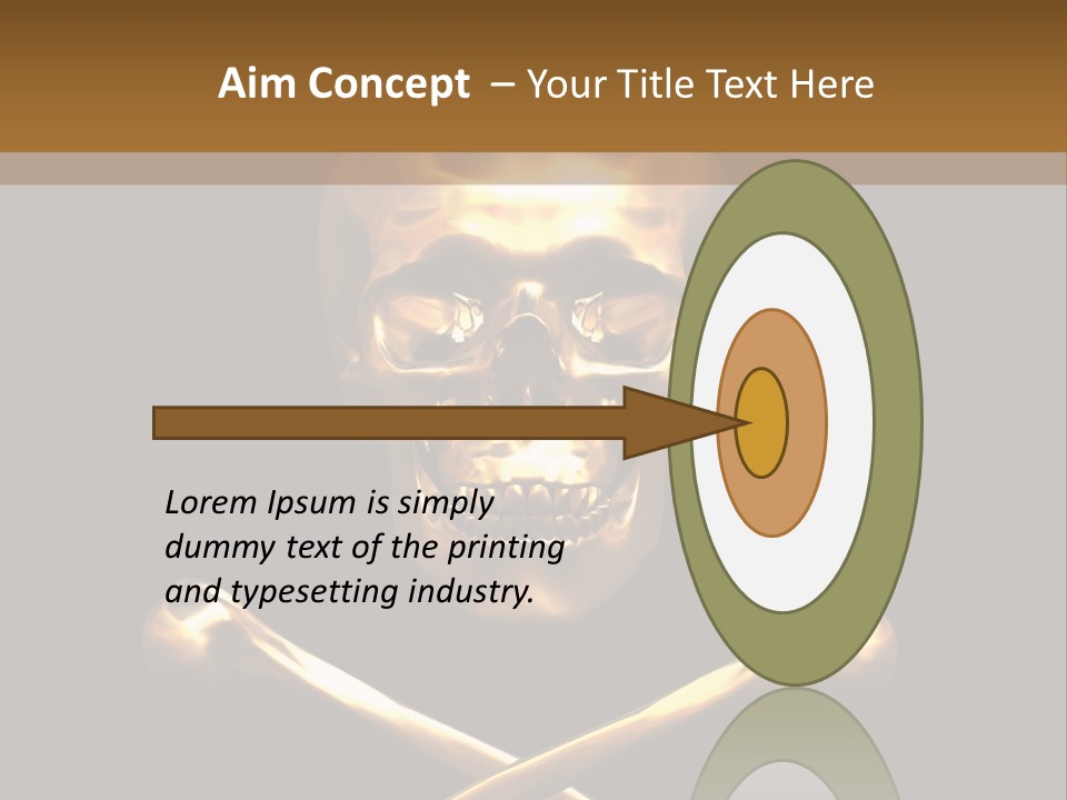 Horror Heraldry Sign PowerPoint Template