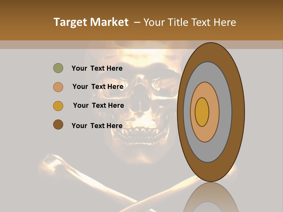 Horror Heraldry Sign PowerPoint Template