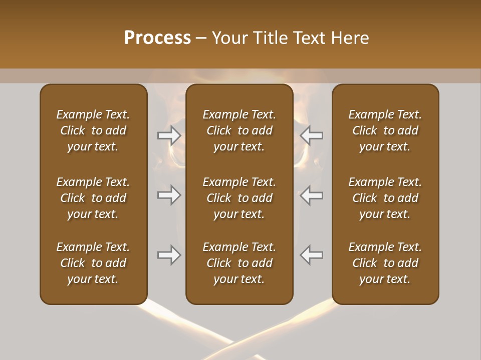 Horror Heraldry Sign PowerPoint Template
