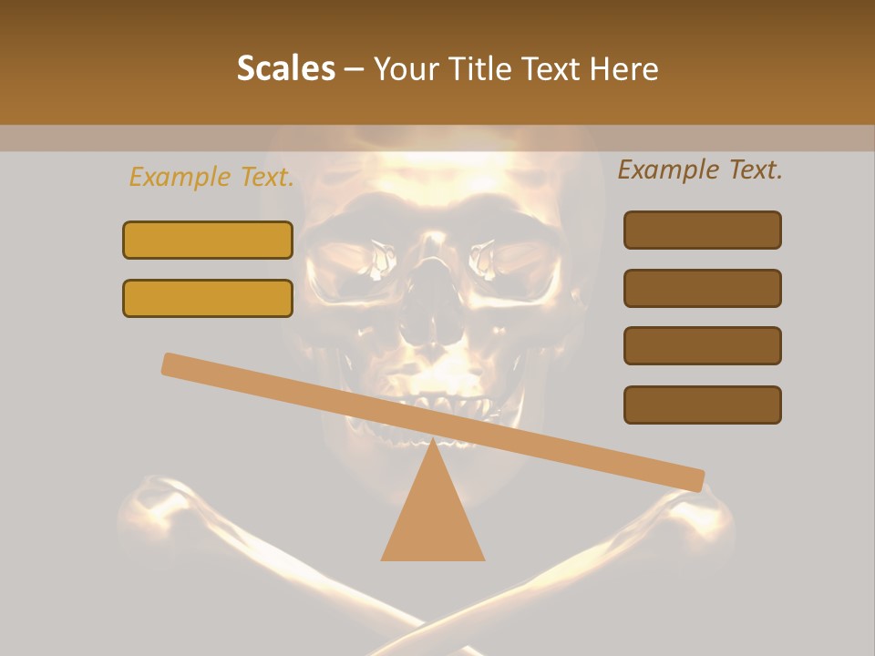 Horror Heraldry Sign PowerPoint Template