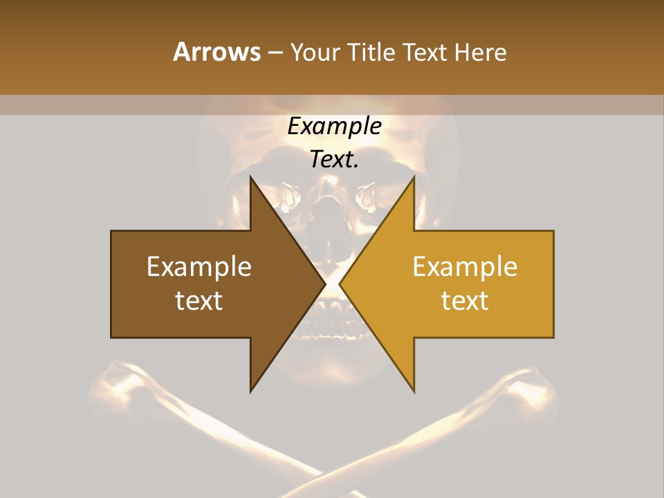 Horror Heraldry Sign PowerPoint Template