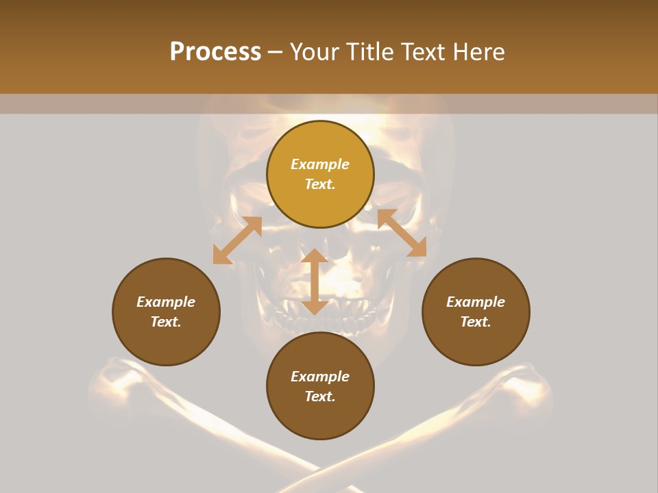 Horror Heraldry Sign PowerPoint Template