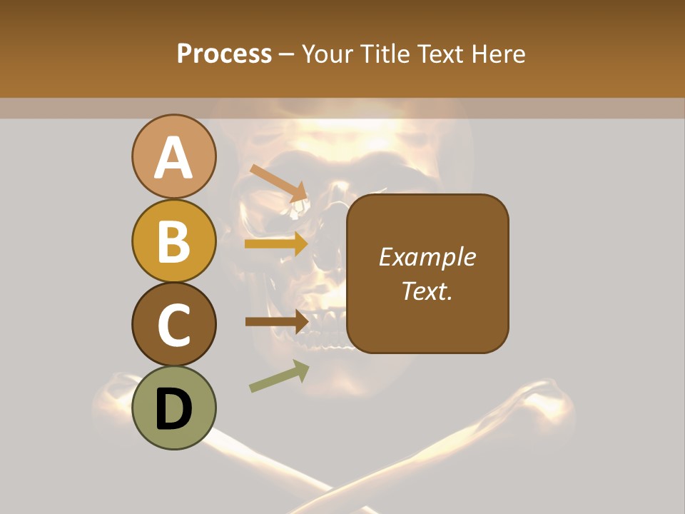 Horror Heraldry Sign PowerPoint Template