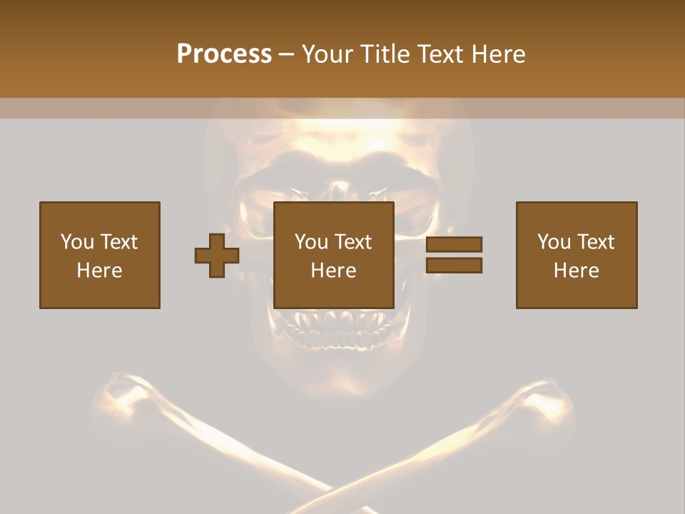 Horror Heraldry Sign PowerPoint Template