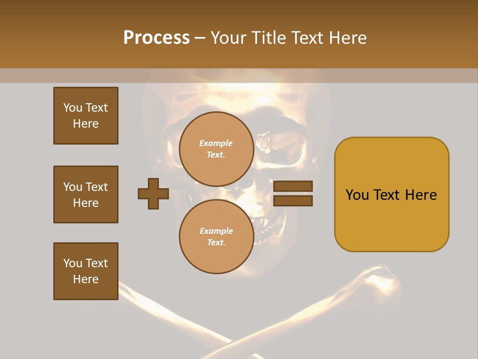 Horror Heraldry Sign PowerPoint Template