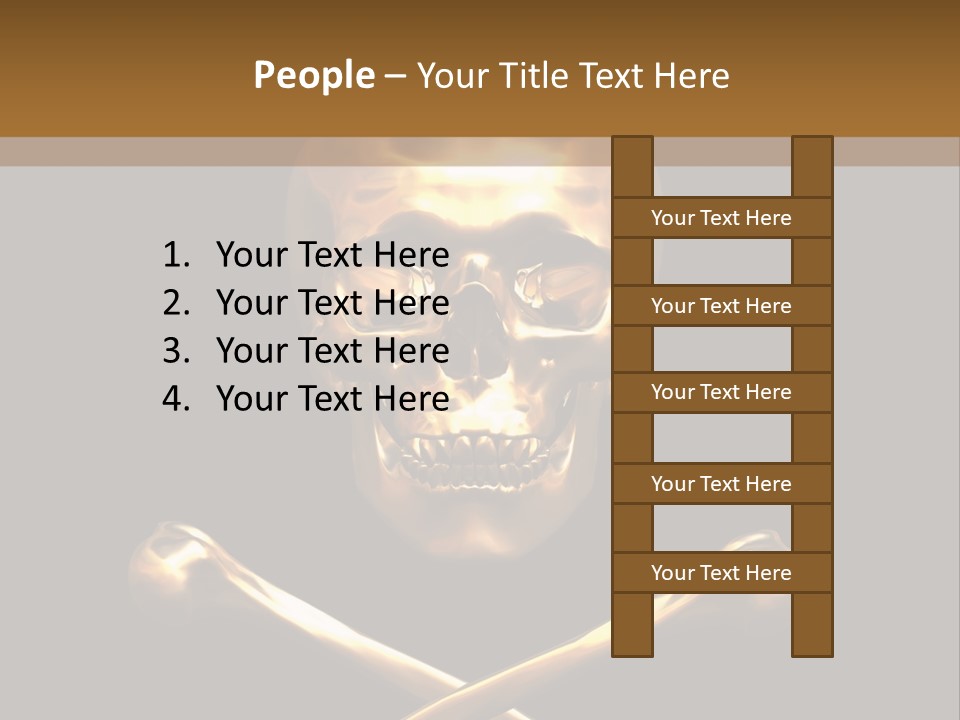 Horror Heraldry Sign PowerPoint Template