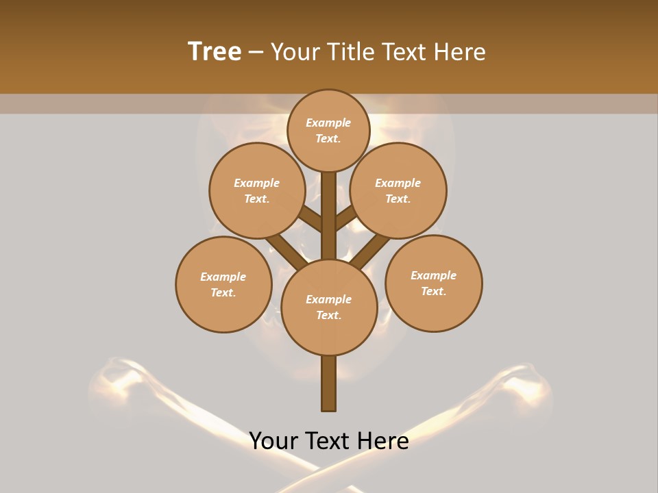 Horror Heraldry Sign PowerPoint Template