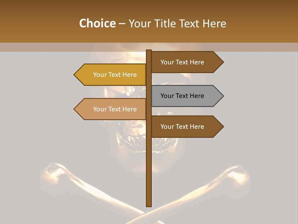 Horror Heraldry Sign PowerPoint Template