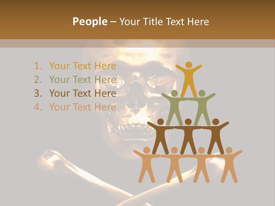 Horror Heraldry Sign PowerPoint Template