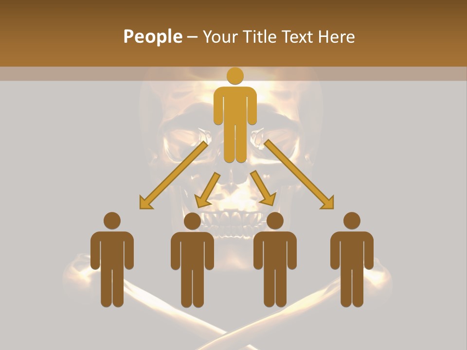 Horror Heraldry Sign PowerPoint Template