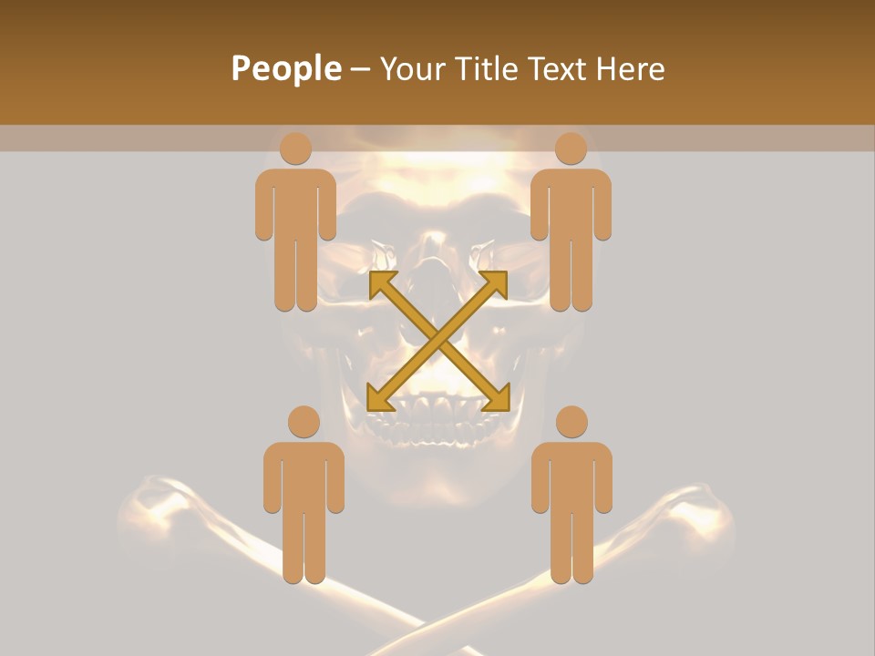 Horror Heraldry Sign PowerPoint Template