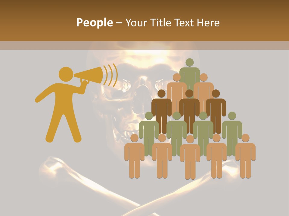 Horror Heraldry Sign PowerPoint Template