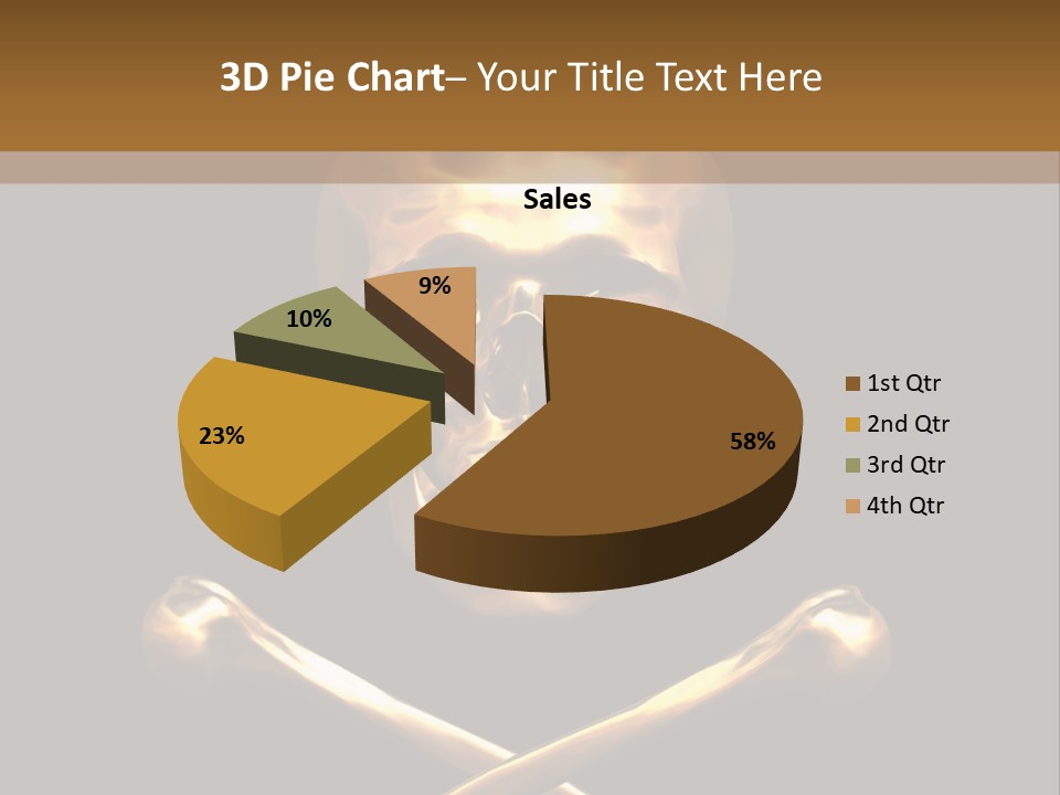 Horror Heraldry Sign PowerPoint Template