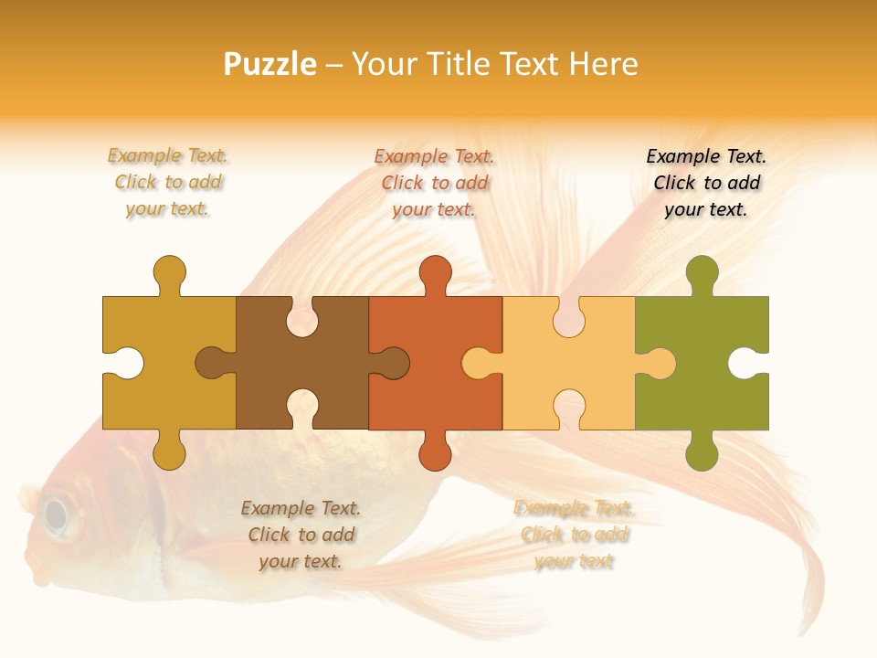 Carp Motion Orange PowerPoint Template