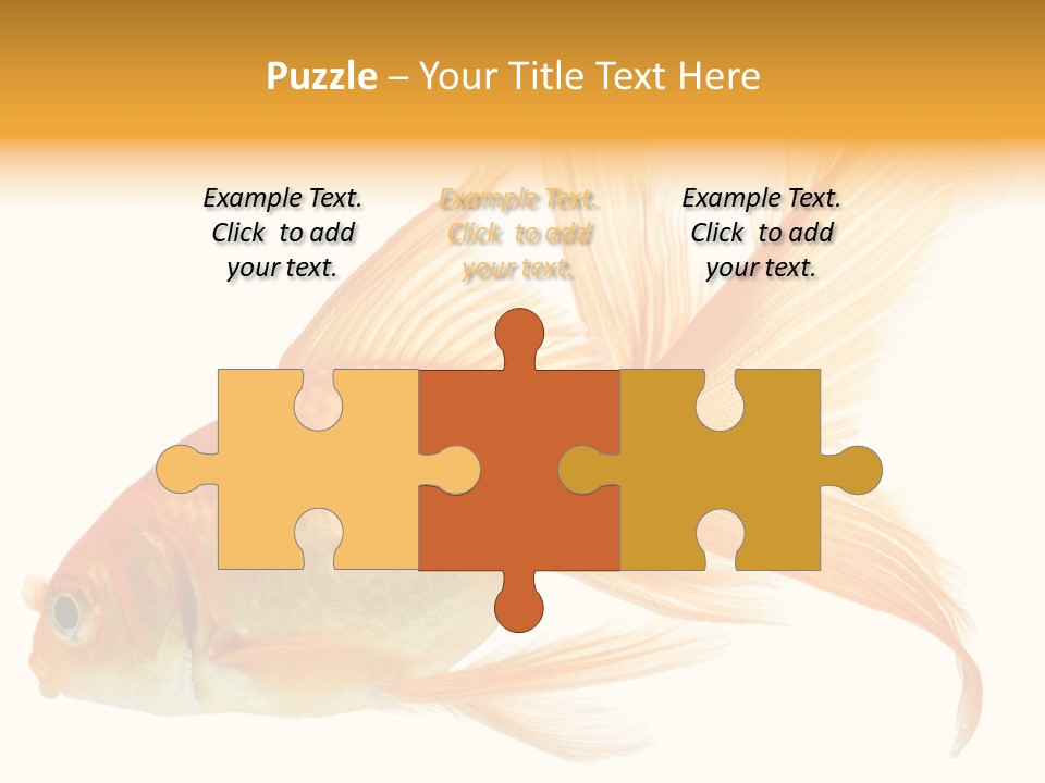 Carp Motion Orange PowerPoint Template