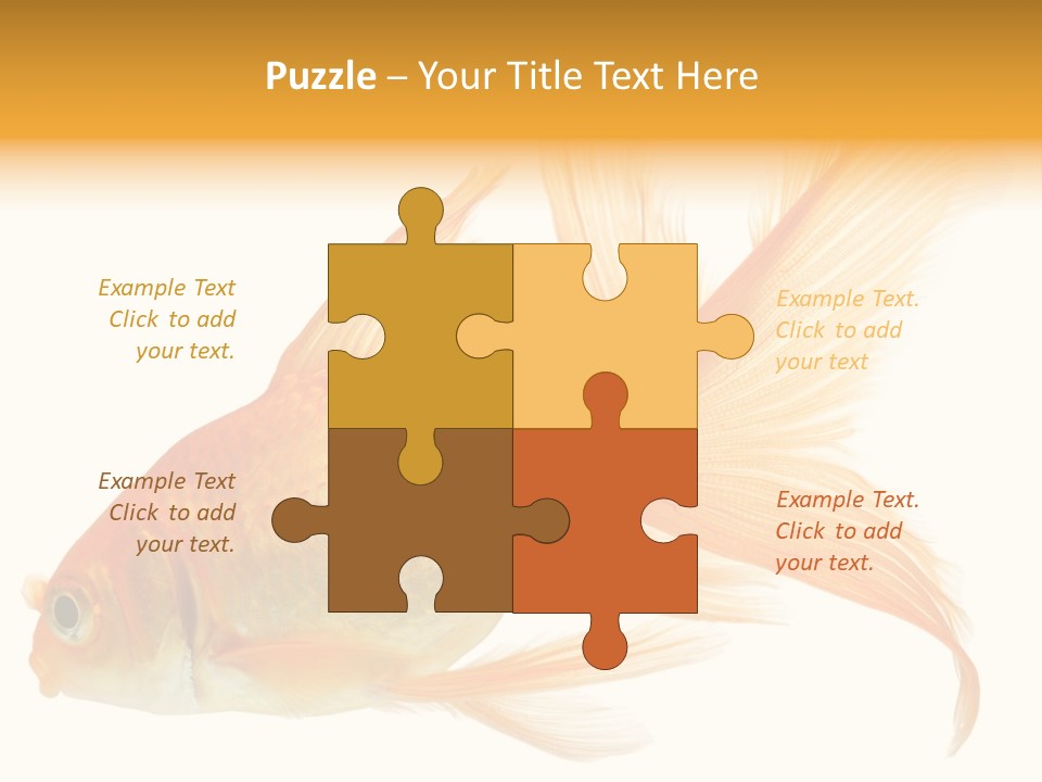 Carp Motion Orange PowerPoint Template