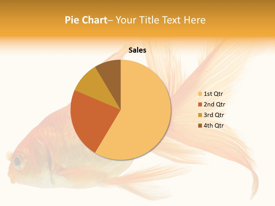 Carp Motion Orange PowerPoint Template