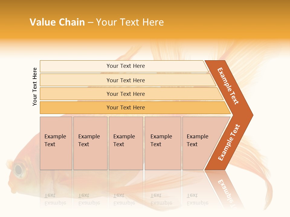 Carp Motion Orange PowerPoint Template