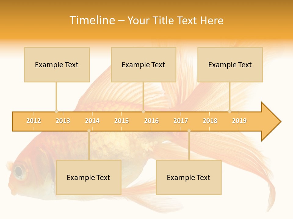 Carp Motion Orange PowerPoint Template