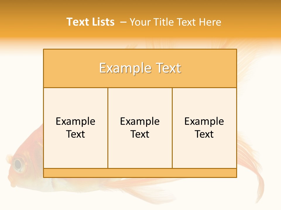 Carp Motion Orange PowerPoint Template