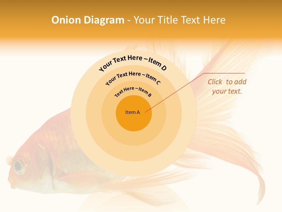 Carp Motion Orange PowerPoint Template