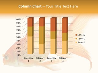 Carp Motion Orange PowerPoint Template