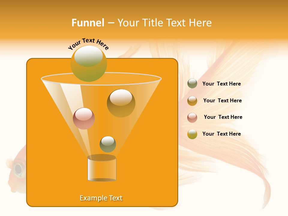 Carp Motion Orange PowerPoint Template