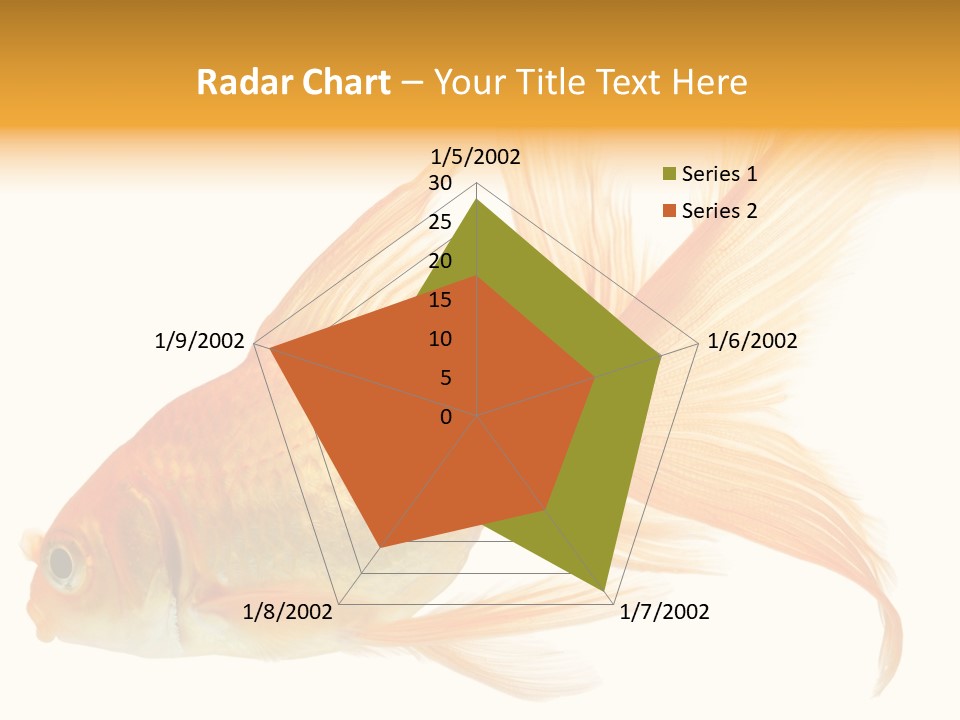 Carp Motion Orange PowerPoint Template
