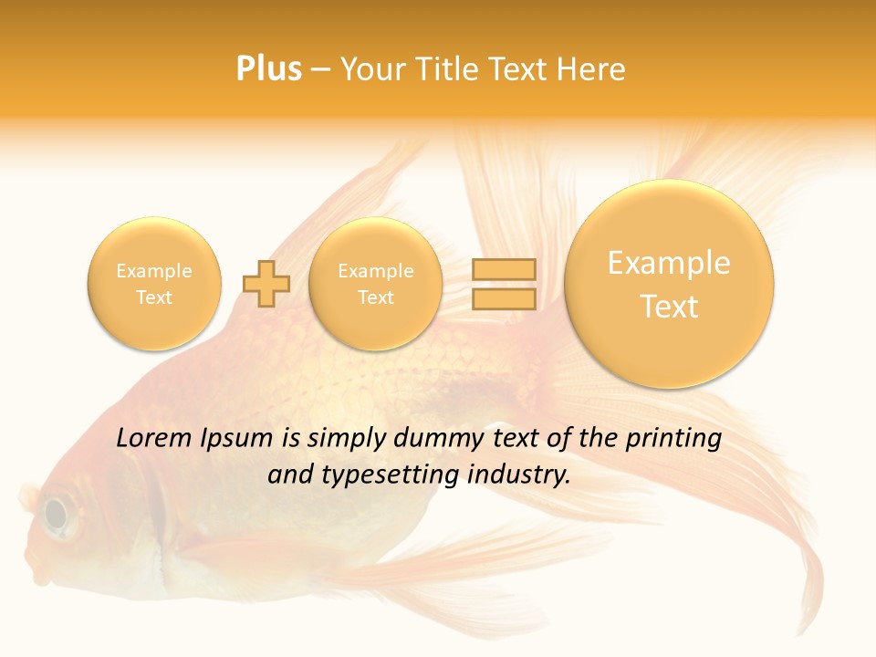 Carp Motion Orange PowerPoint Template