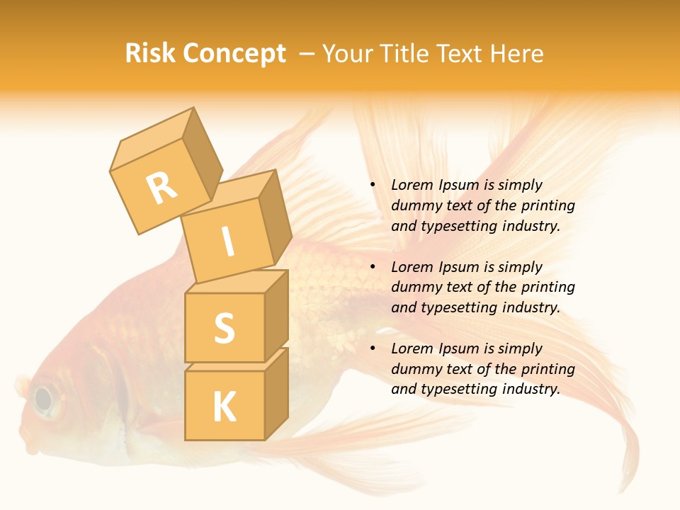 Carp Motion Orange PowerPoint Template