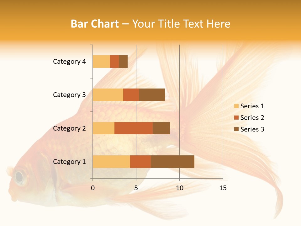Carp Motion Orange PowerPoint Template
