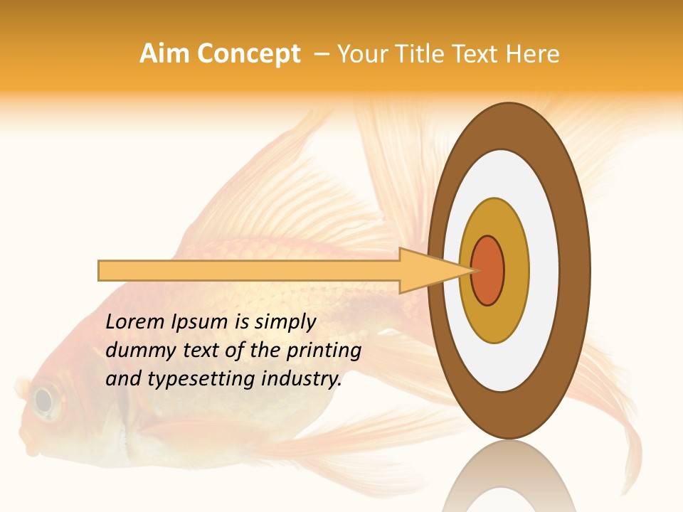 Carp Motion Orange PowerPoint Template