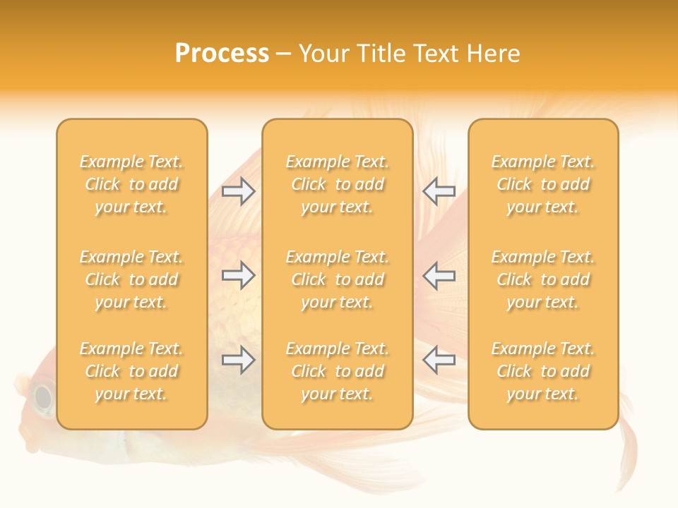 Carp Motion Orange PowerPoint Template