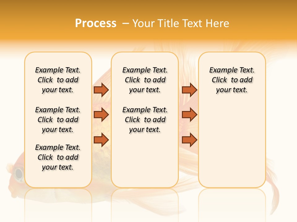Carp Motion Orange PowerPoint Template
