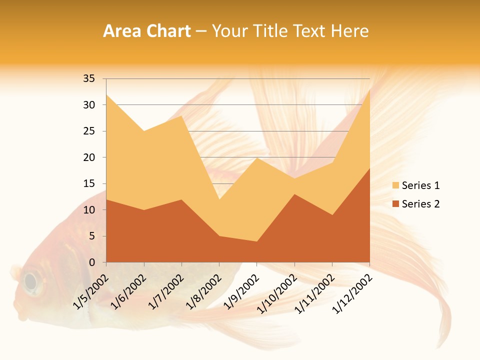 Carp Motion Orange PowerPoint Template