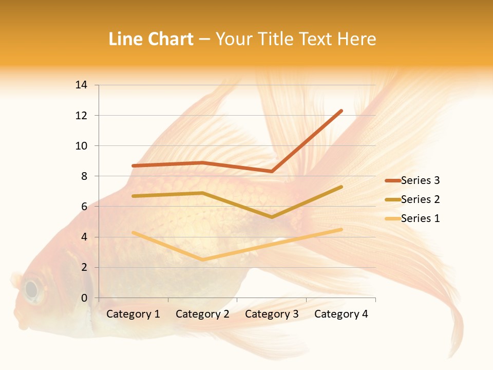 Carp Motion Orange PowerPoint Template