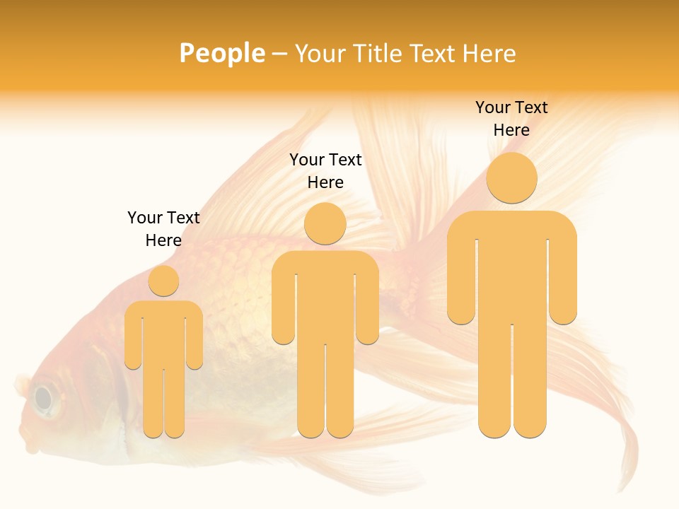 Carp Motion Orange PowerPoint Template