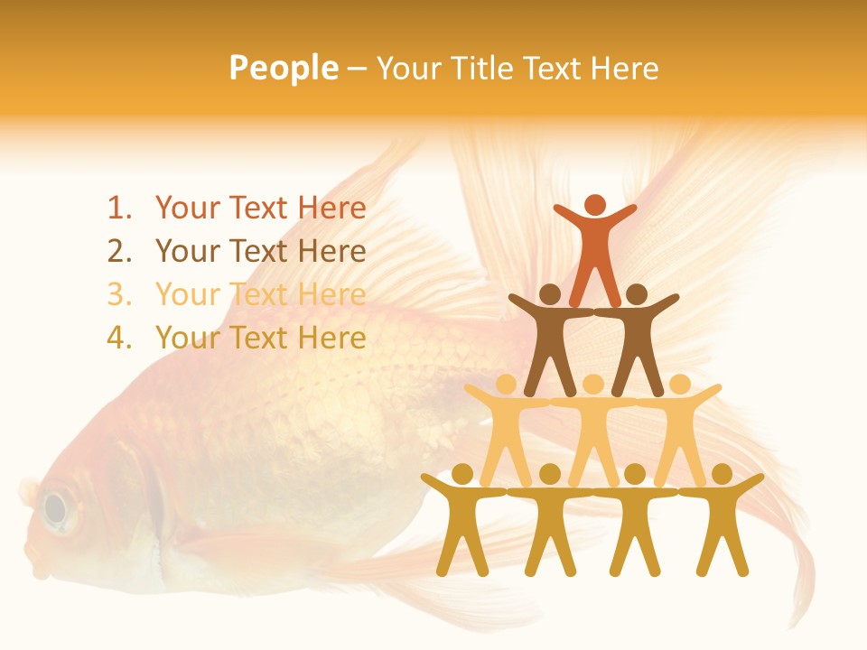 Carp Motion Orange PowerPoint Template