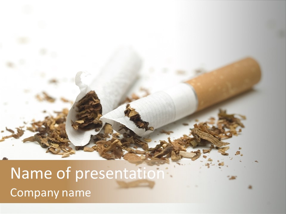 Cigarette Abuse Air PowerPoint Template